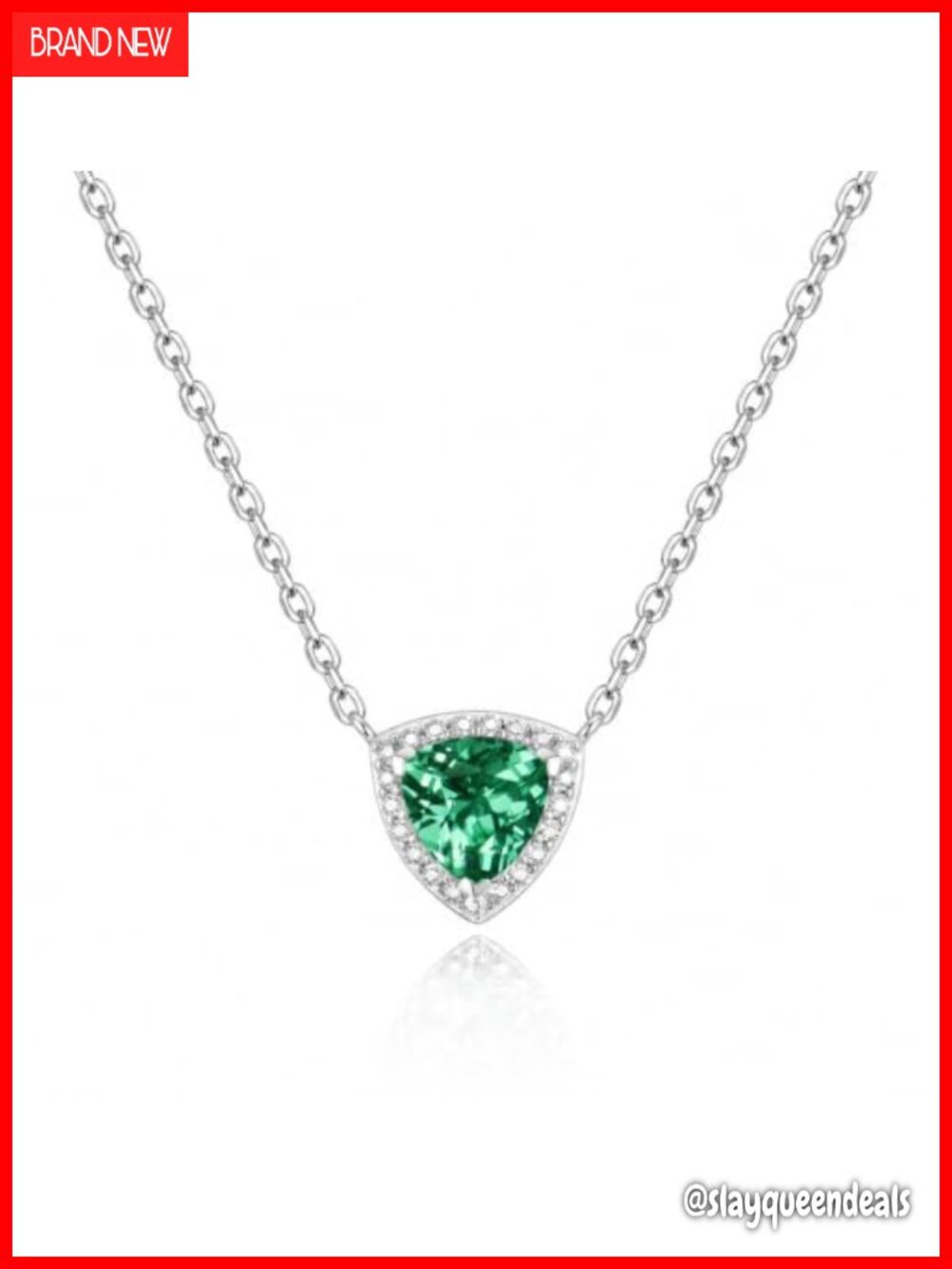 Sterling Silver Birthstone Pendant Necklace Trinity Gifts for Women
